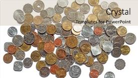  Presentation with gold silver - Presentation theme enhanced with the old circulated coin background and a coral colored foreground