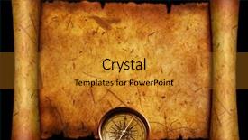  Presentation with compass - Audience pleasing presentation theme consisting of close up compass backdrop and a gold colored foreground