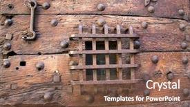  Presentation with prison door - Audience pleasing slides consisting of the old prison door backdrop and a tawny brown colored foreground