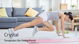  Presentation with knee - Amazing PPT layouts having the other one bent backdrop and a  colored foreground