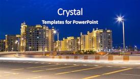  Presentation with dubai palm - Audience pleasing presentation theme consisting of the palm jumeirah island backdrop and a  colored foreground