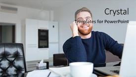  Presentation with mobile home - Slide set featuring the phone at home background and a light gray colored foreground