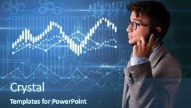  Presentation with matrix - Amazing PPT theme having the phone with diagram backdrop and a ocean colored foreground