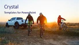  Presentation with black road - Theme enhanced with the pickup off road background and a sky blue colored foreground