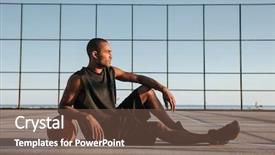  Presentation with playground - PPT layouts enhanced with the playground with basketball background and a tawny brown colored foreground