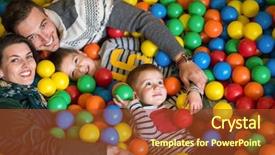  Presentation with free family - Amazing presentation design having the pool with colorful backdrop and a tawny brown colored foreground