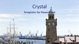  Presentation with hamburg - Colorful PPT layouts enhanced with the port of hamburg backdrop and a  colored foreground