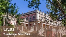  Presentation with lions - Colorful presentation theme enhanced with the portuguese royal family backdrop and a violet colored foreground