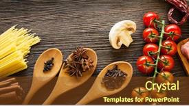  Presentation with acute - Slide deck consisting of the preparation of acute background and a tawny brown colored foreground