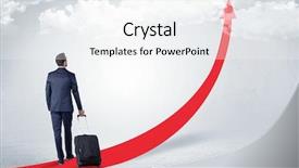  Presentation with red carpet - PPT layouts consisting of the red arrow carpet background and a  colored foreground