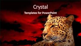  Presentation with lightning - Slide deck featuring the red dark sky background and a wine colored foreground