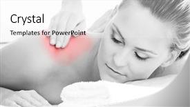  Presentation with black healing - Cool new slide deck with the red inflammation area backdrop and a white colored foreground