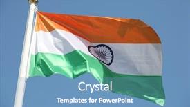  Presentation with democracy - PPT theme enhanced with the republic of india background and a teal colored foreground