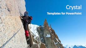  Presentation with mont blanc - Cool new PPT theme with the right concepts determination backdrop and a teal colored foreground