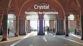  Presentation with amsterdam - Slides featuring the rijksmuseum in amsterdam background and a tawny brown colored foreground