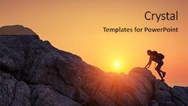  Presentation with rocks - Presentation with the rocks at sunset background and a yellow colored foreground