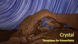  Presentation with trail - Presentation theme having the rocks of joshua background and a wine colored foreground