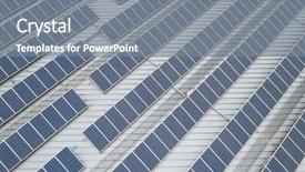  Presentation with green roof - Slides having the roof top building background and a gray colored foreground