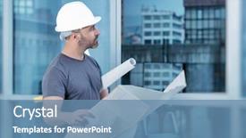  Presentation with home documents - Beautiful PPT theme featuring the rooms serious civil backdrop and a teal colored foreground