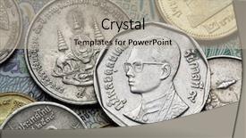  Presentation with king - Presentation theme having the royal golden jubilee background and a mint green colored foreground