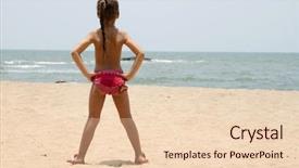  Presentation with goa beach - PPT theme consisting of the sandy beach india background and a  colored foreground