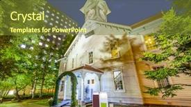 Presentation with tower - Audience pleasing presentation consisting of the sapporo clock tower backdrop and a tawny brown colored foreground
