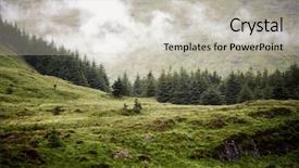  Presentation with scottish highlands - Cool new slide deck with the scottish highlands scotland backdrop and a light gray colored foreground