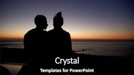  Presentation with romantic - PPT layouts having the sea at sunset background and a  colored foreground