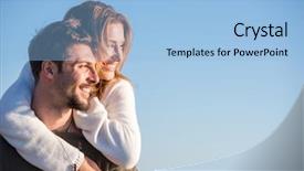  Presentation with rides - Theme featuring the sea autumn time background and a light blue colored foreground