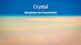  Presentation with water flow - Cool new PPT theme with the sea natural disaster backdrop and a teal colored foreground