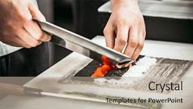  Presentation with seaweed - Cool new presentation with the seaweed and rice backdrop and a mint green colored foreground