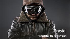  Presentation with second world war - Cool new presentation theme with the second world war backdrop and a dark gray colored foreground