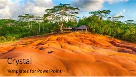  Presentation with holiday - PPT layouts featuring the seven colour earth background and a gold colored foreground