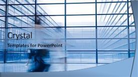  Presentation with shanghai - Cool new presentation theme with the shanghai pudong airport backdrop and a light blue colored foreground