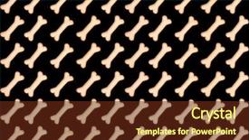  Presentation with shape - Slide deck enhanced with the shape of bone background and a tawny brown colored foreground