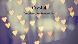  Presentation with announcements - Presentation design consisting of the shape of hearts background and a mint green colored foreground