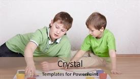  Presentation with green color - Cool new theme with the sheets of paper backdrop and a  colored foreground