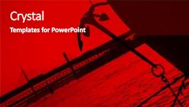  Presentation with ship anchor - Slide deck featuring the ship and anchor background and a black colored foreground