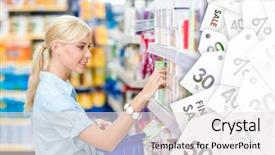  Presentation with consumerism - Cool new presentation theme with the shop choosing cosmetic backdrop and a white colored foreground