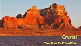  Presentation with united states - Beautiful PPT layouts featuring shores of lake powell backdrop and a  colored foreground