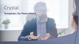  Presentation with shoulder - PPT layouts having the-shoulder-shot-of-stylish background and a sky blue colored foreground