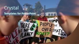  Presentation with road signs - PPT theme featuring the-shoulder-view background and a ocean colored foreground
