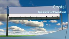  Presentation with sky - Amazing presentation theme having the-sky-high-above backdrop and a ocean colored foreground