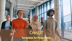  Presentation with success business - Presentation theme having the-sleek-corridors and a tawny brown colored foreground