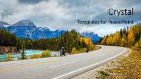  Presentation with snow mountain - Colorful slide set enhanced with the snow-capped mountain backdrop and a light blue colored foreground