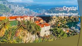 Presentation with rock - Presentation theme with the south of france background and a teal colored foreground