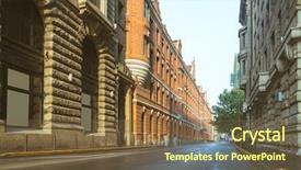  Presentation with complex - Audience pleasing PPT layouts consisting of the south suzhou road backdrop and a tawny brown colored foreground