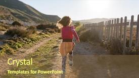  Presentation with spanish - PPT layouts having the spanish landscape rambla background and a tawny brown colored foreground