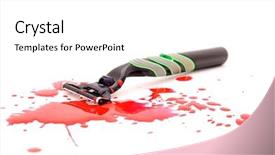  Presentation with blood spatter - PPT layouts with the splashes of blood background and a  colored foreground