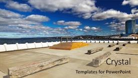  Presentation with chilean - PPT theme featuring the strait of magellan background and a  colored foreground